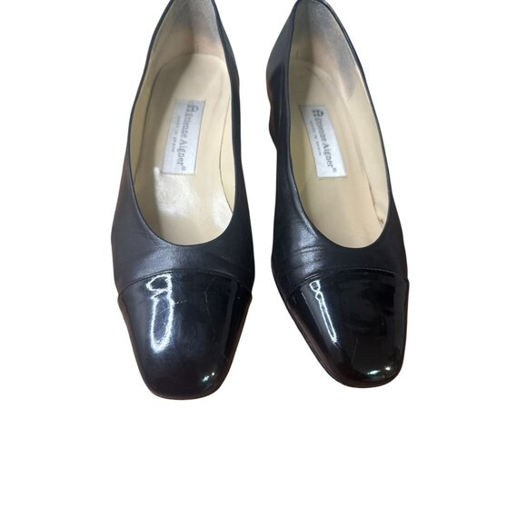 Etienne Aigner  Black Leather 2”Inch Heels Shoes Sz 8.5M - Picture 4 of 14